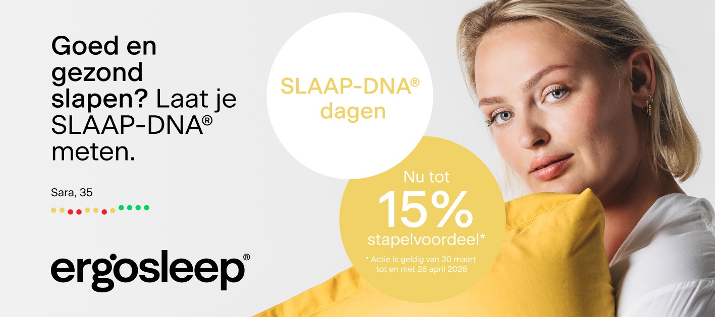 SLAAP-DNA dagen bij Ergosleep: nu tot 15% stapelvoordeel