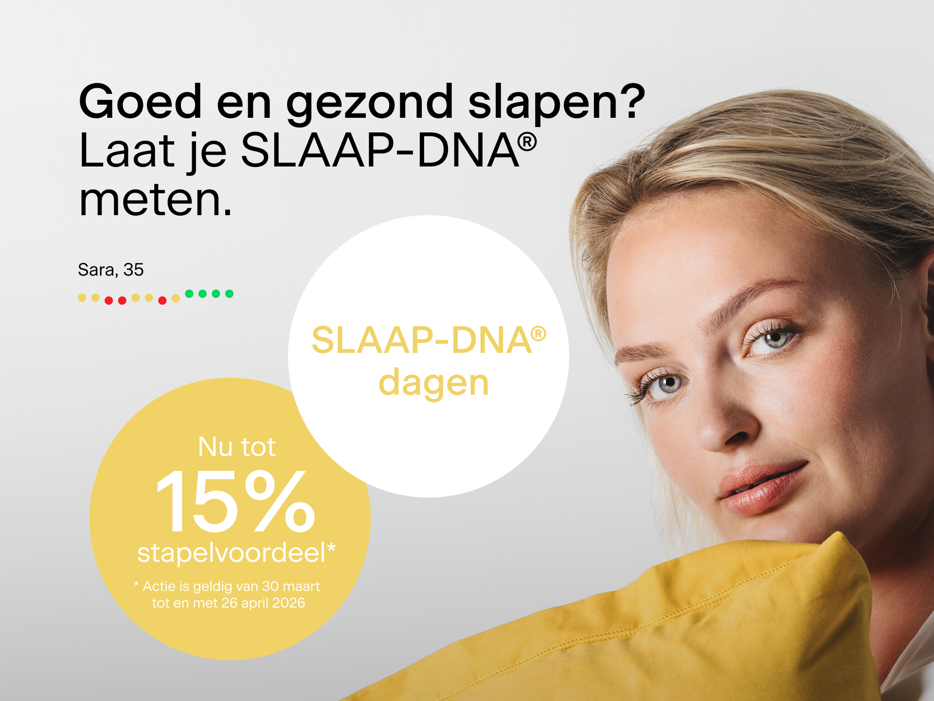 SLAAP-DNA dagen bij Ergosleep: nu tot 15% stapelvoordeel